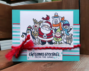 Christmas Crowd - featuring Stamp & Create Team Member Vicki Brooks