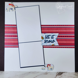 Let It Snow | Scrapbook Layout using Beary Christmas Memories & More