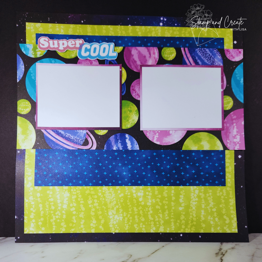 Super Cool | Scrapbook Layout using Stargazing Designer Series Paper