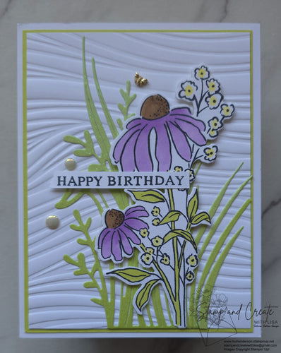 Glenda Mollet | Mixed Florals Happy Birthday Card