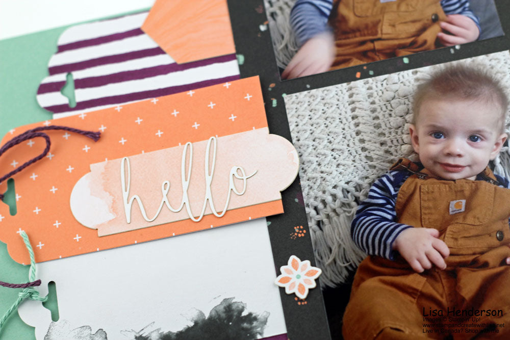 Make It Monday - Hello Layout using Delightfully Detailed Memories & More
