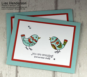 Global Stamping Friends Blog Hop - You're Amazing!