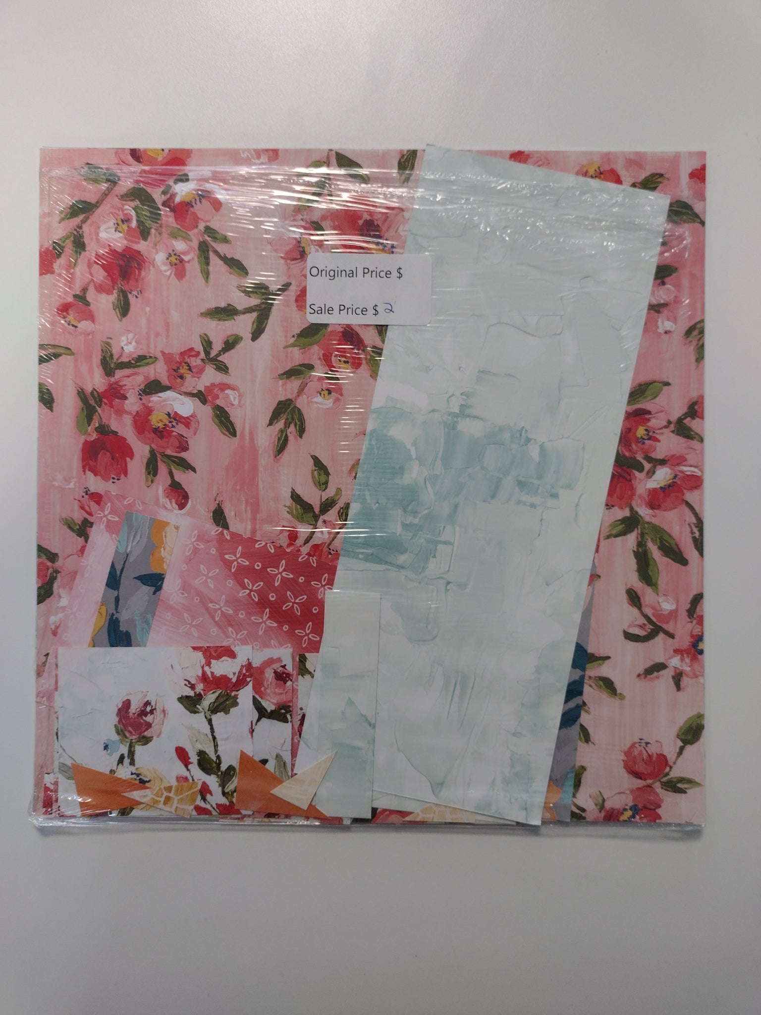 Fine Art Floral (partial pack 4 sheets + scraps) $2