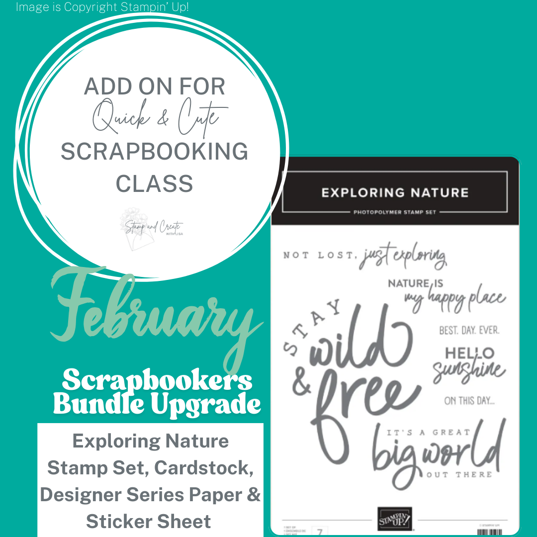 February 2026 Scrapbooker Bundle Upgrade for Quick & Cute Classes
