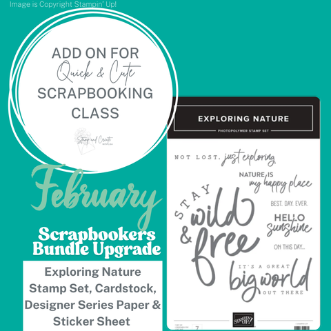 February 2026 Scrapbooker Bundle Upgrade for Quick & Cute Classes