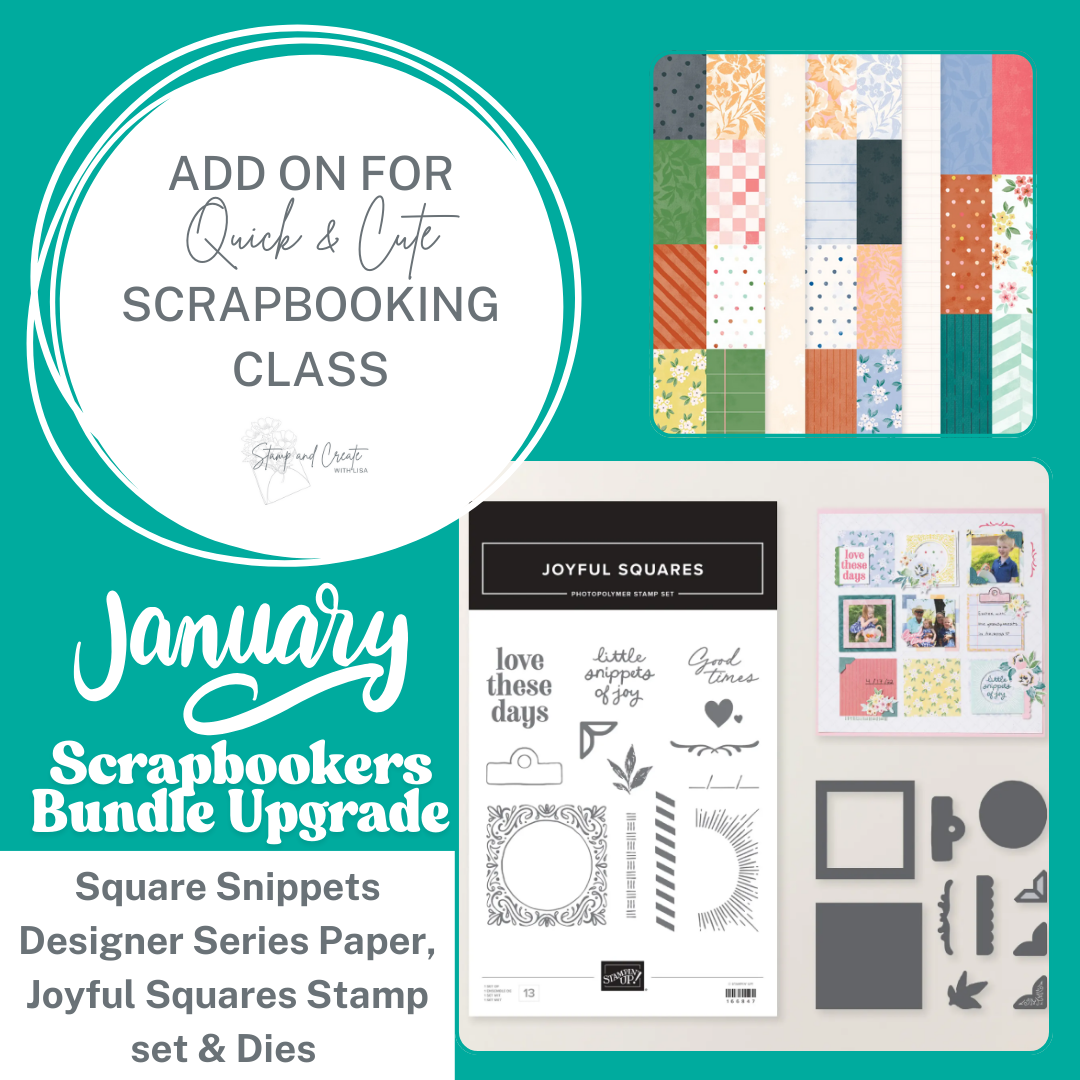 January 2026 Scrapbooker Bundle Upgrade for Quick & Cute Classes