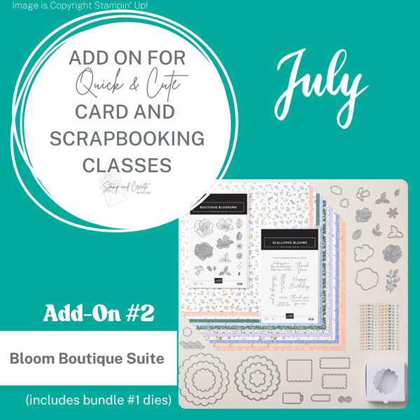 July 2026 Add-on #2 for Quick & Cute Classes