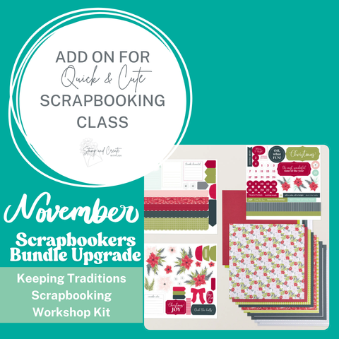 November 2025 Scrapbookers Bundle Upgrade for Quick & Cute Scrapbook Class